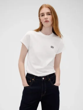 Gap × Victoria Beckham T-shirt i ekologisk bomull med logotyp