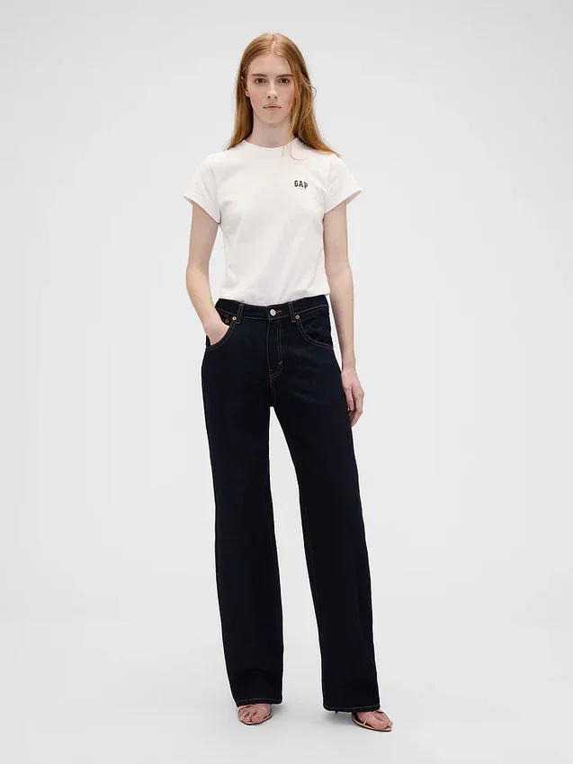 Gap × Victoria Beckham T-shirt i ekologisk bomull med logotyp