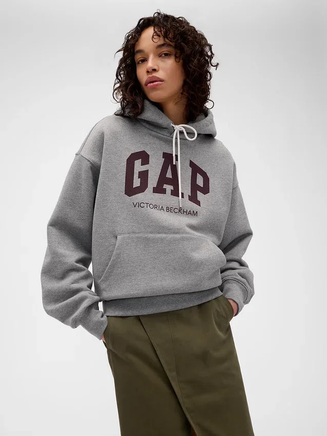 GAP × Victoria Beckham Tjock hoodie i fransk frotté