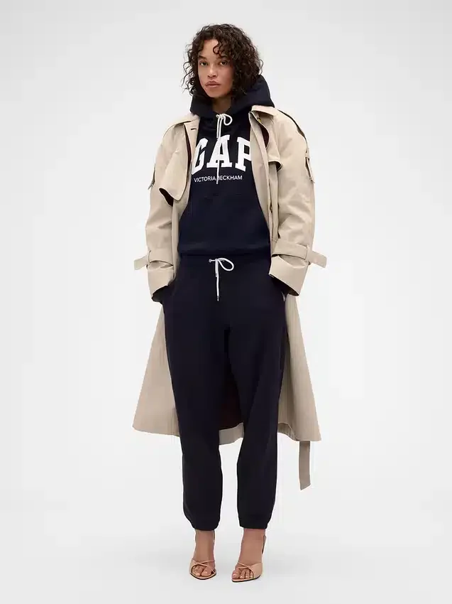 GAP × Victoria Beckham Tjock hoodie i fransk frotté