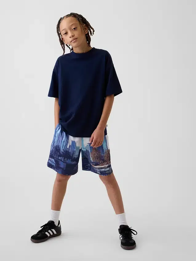 GapFit 6" återvunna mesh-Shorts för barn