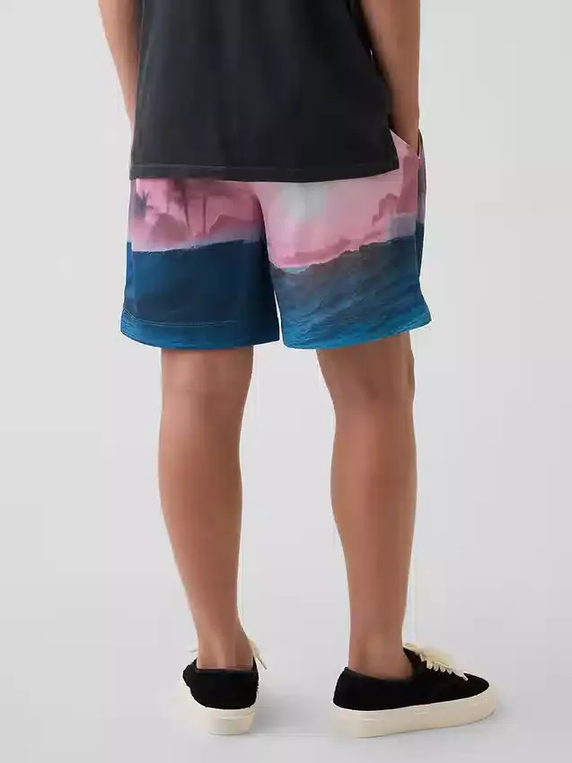 GapFit 6" återvunna mesh-Shorts för barn