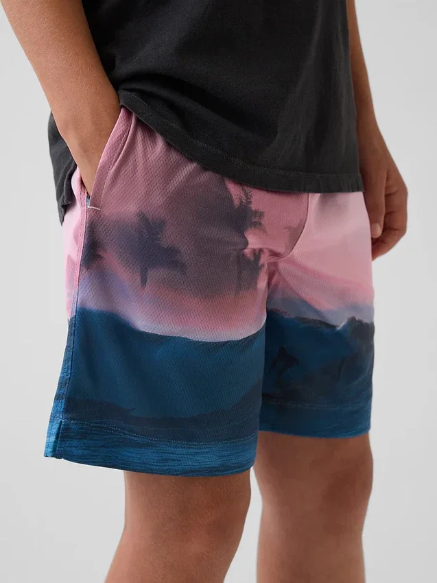 GapFit 6" återvunna mesh-Shorts för barn