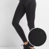 GapFit High Rise Textured Stripe Leggings i Sculpt Compression