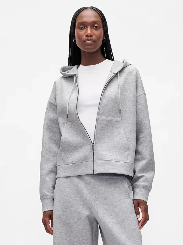 GapFit Oversized-hoodie med dragkedja