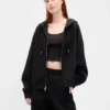 GapFit Oversized-hoodie med dragkedja