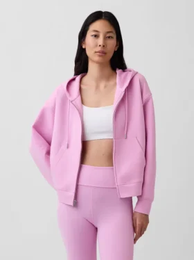 GapFit Oversized-hoodie med dragkedja