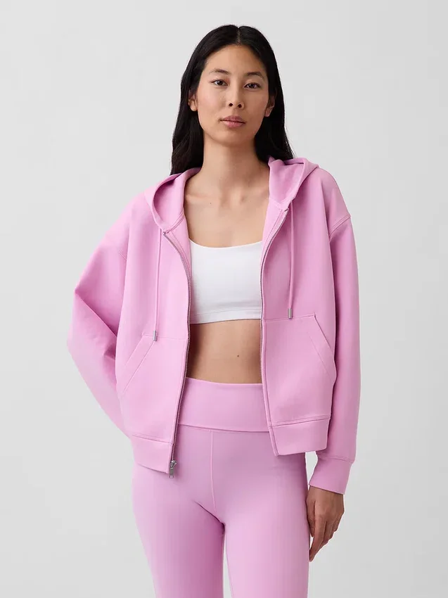 GapFit Oversized-hoodie med dragkedja
