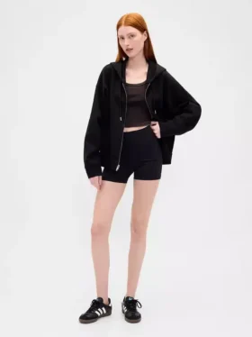 GapFit Oversized-hoodie med dragkedja