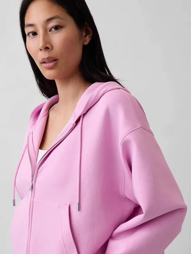 GapFit Oversized-hoodie med dragkedja