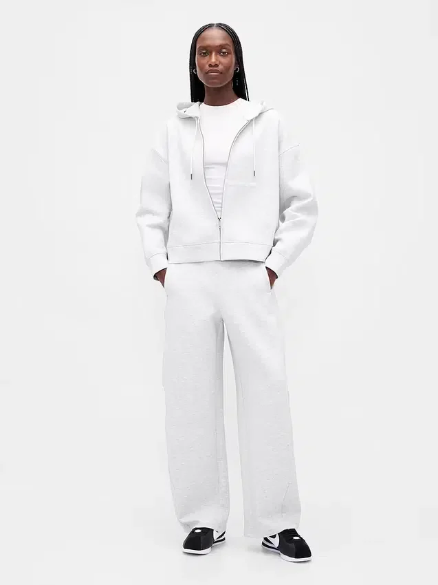 GapFit Oversized-hoodie med dragkedja