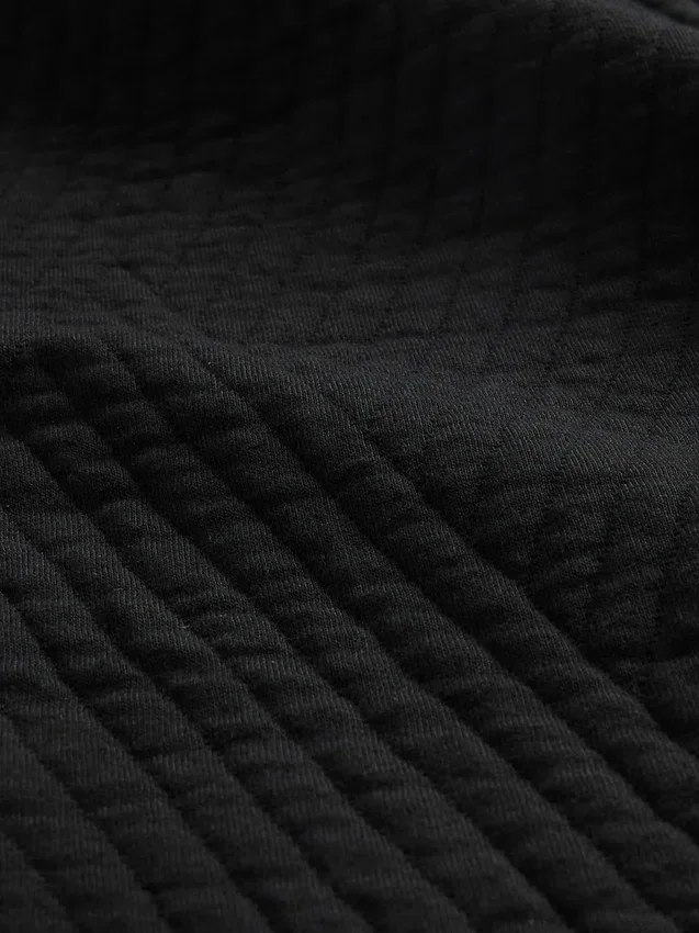 GapFit quiltad jacquardtröja med halv dragkedja