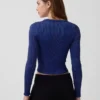 GapFit sömlös ribbad kort topp