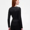 GapFit sömlös ribbad kort topp