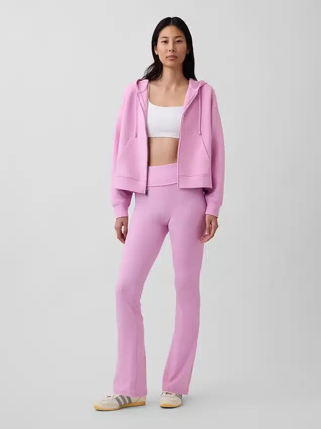 GapFit Smooth Foldover Mini Flare-leggings