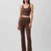 GapFit Smooth Foldover Mini Flare-leggings