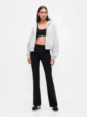 GapFit Smooth Foldover Mini Flare-leggings