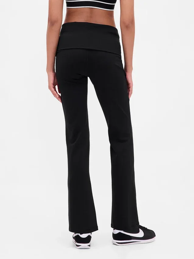 GapFit Smooth Foldover Mini Flare-leggings