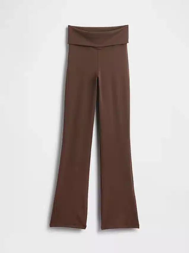GapFit Smooth Foldover Mini Flare-leggings