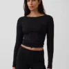 GapFit Smooth T-shirt med båthals
