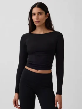 GapFit Smooth T-shirt med båthals