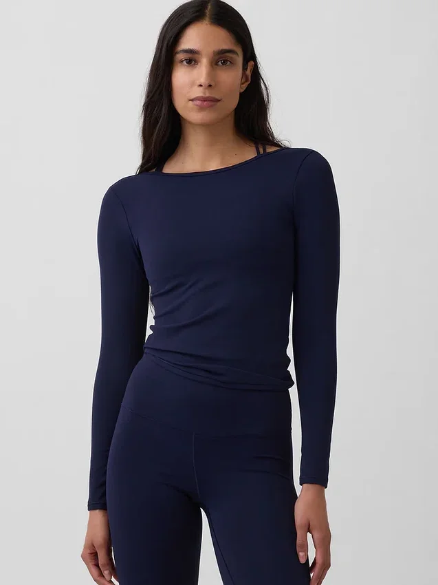 GapFit Smooth T-shirt med båthals