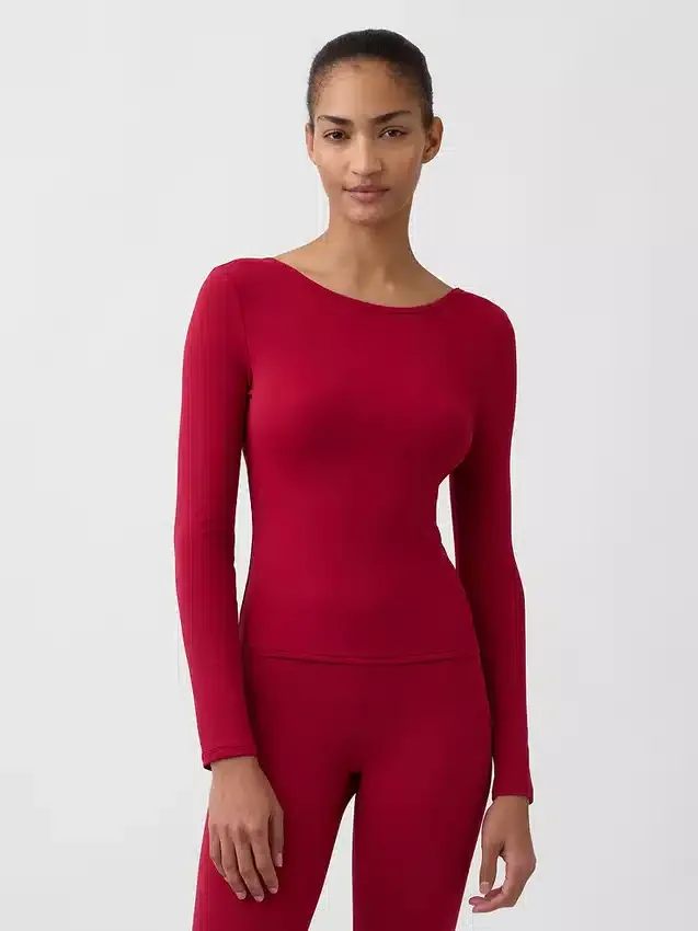 GapFit Smooth T-shirt med båthals