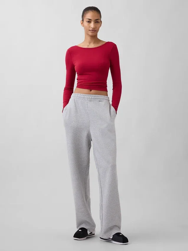 GapFit Smooth T-shirt med båthals