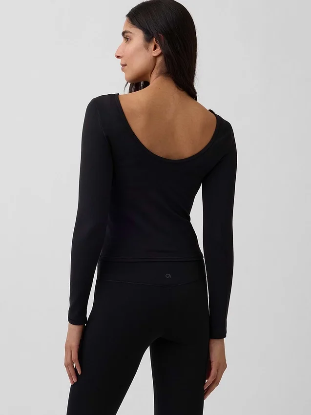 GapFit Smooth T-shirt med båthals