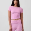 GapFit Smooth vändbar crop-top med omlott