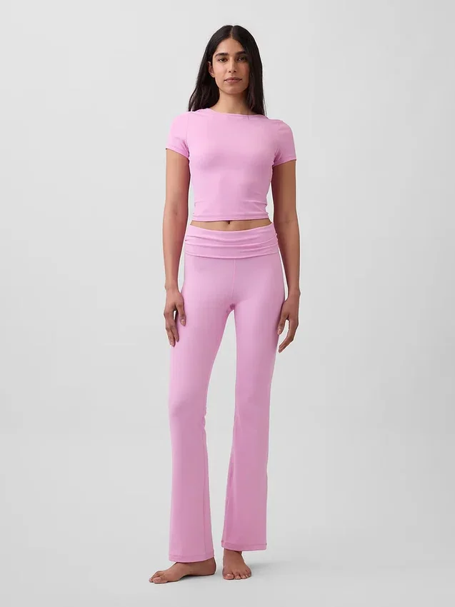 GapFit Smooth vändbar crop-top med omlott
