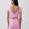 GapFit Smooth vändbar crop-top med omlott