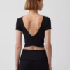 GapFit Smooth vändbar crop-top med omlott