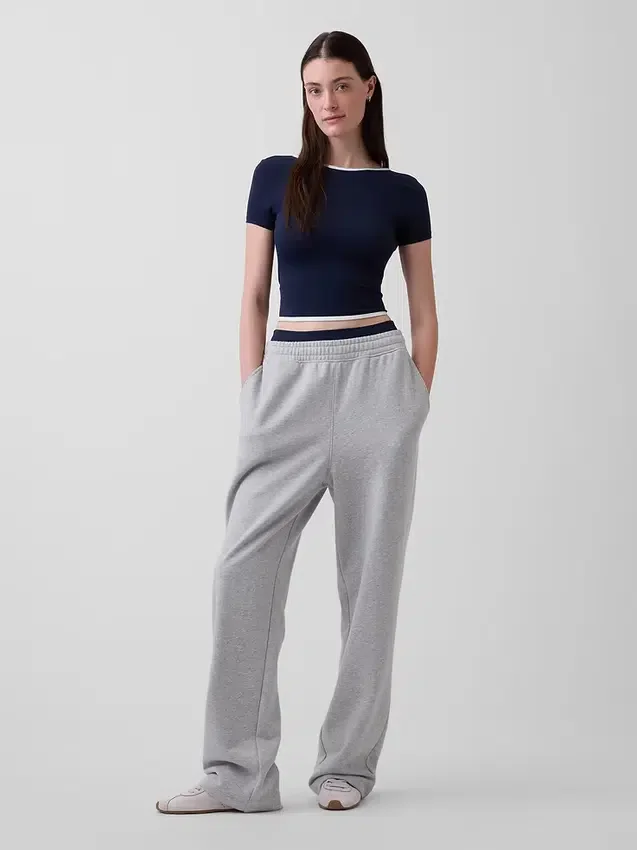 GapFit Smooth vändbar crop-top med omlott