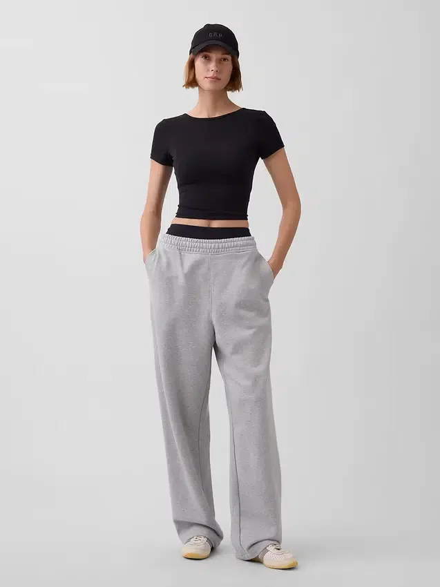 GapFit Smooth vändbar crop-top med omlott