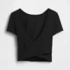 GapFit Smooth vändbar crop-top med omlott