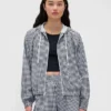 GapFit Tech Gingham vindjacka
