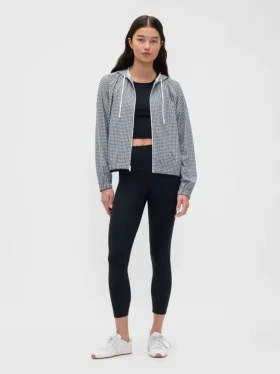 GapFit Tech Gingham vindjacka