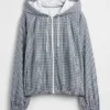 GapFit Tech Gingham vindjacka