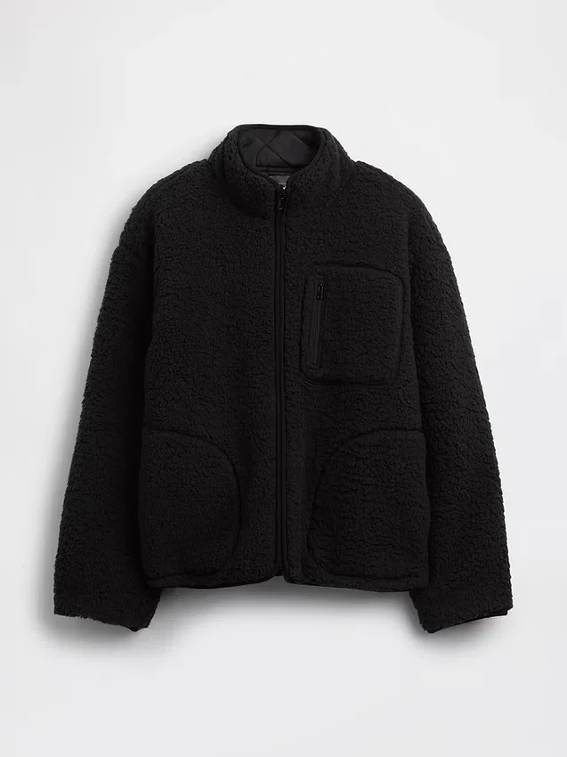 GapFit vändbar sherpa-jacka