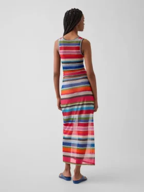 Gapstudio Happy Stripe genomskinlig maxikjol