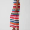 Gapstudio Happy Stripe genomskinlig maxikjol
