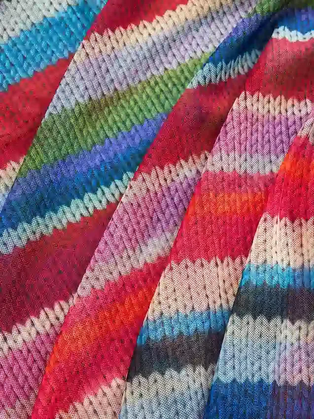 Gapstudio Happy Stripe genomskinlig maxikjol