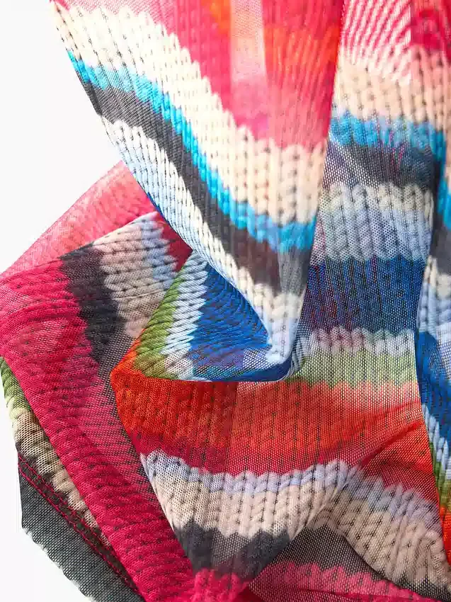 Gapstudio Happy Stripe genomskinlig maxiklänning