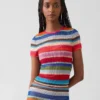Gapstudio Happy Stripe genomskinlig T-shirt