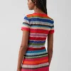 Gapstudio Happy Stripe genomskinlig T-shirt