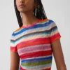 Gapstudio Happy Stripe genomskinlig T-shirt