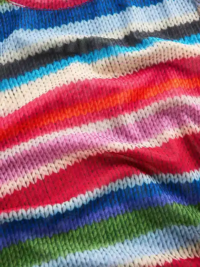 Gapstudio Happy Stripe genomskinlig T-shirt