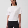 Gapstudio T-shirt med rund rygg och ficka