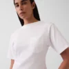Gapstudio T-shirt med rund rygg och ficka